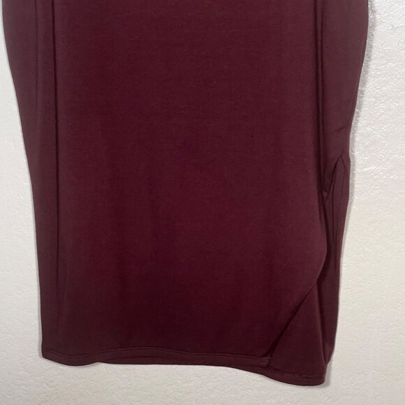 Bar III  Plus Size 2X Essentials Rare Wood Brown Knit Pencil Skirt Stretch NWT - Picture 4 of 16